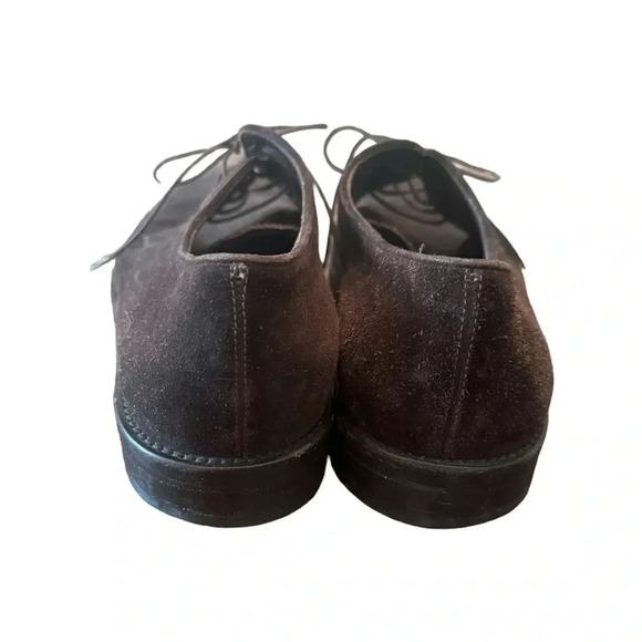 Salvatore Ferragamo Men's Brown Suede Oxford Shoes - Picture 6 of 12